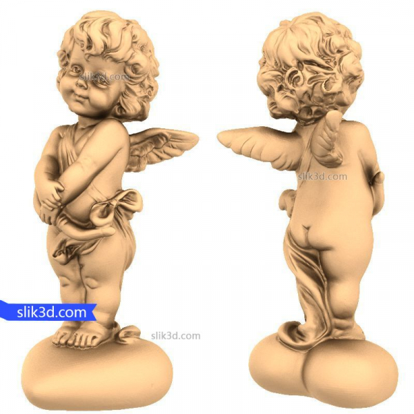 Cherubic Delight 3D STL model pro CNC a tisk