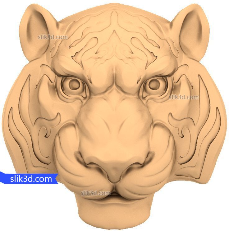 Comprar stl modelo 3d O personagem de a Cabeça do tigre #2